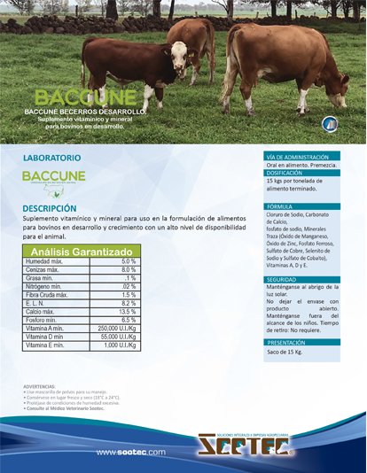 BACCUNE BECERROS DESARROLLO